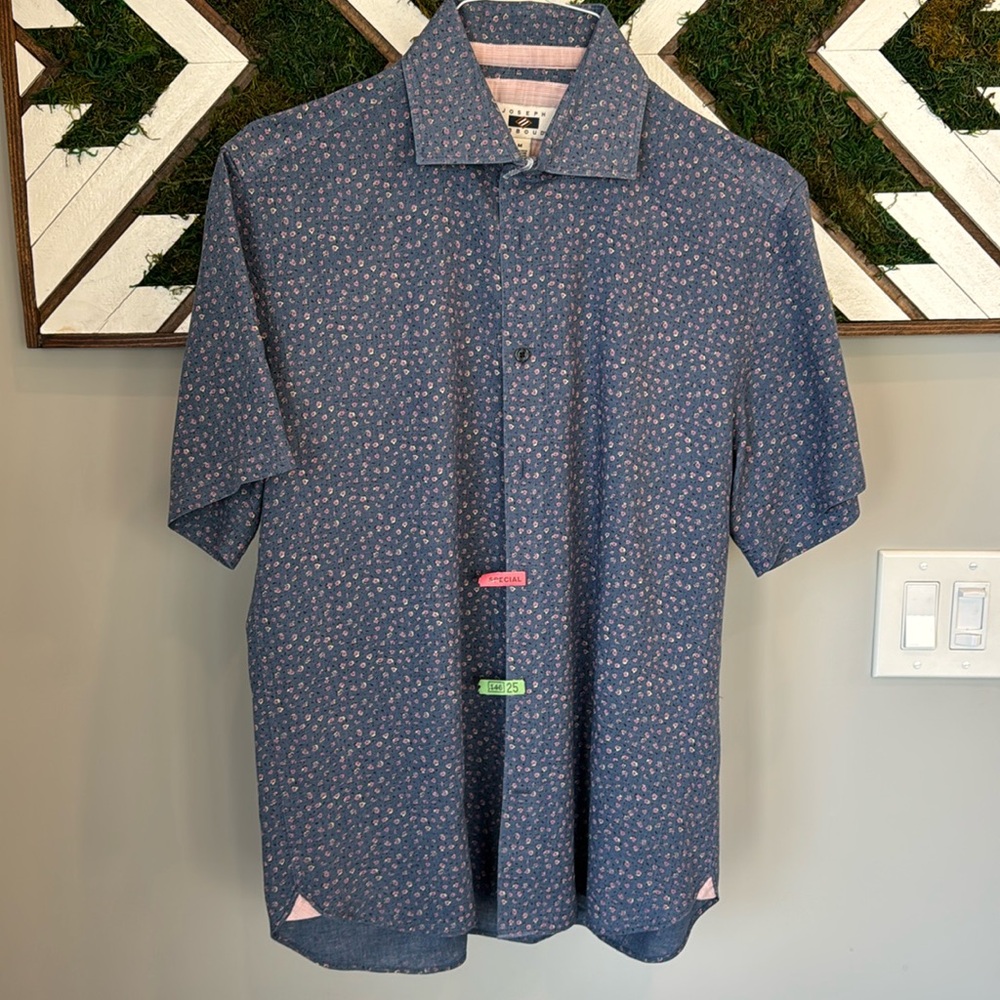 Joseph Abboud Short Sleeved Button Down (Medium)